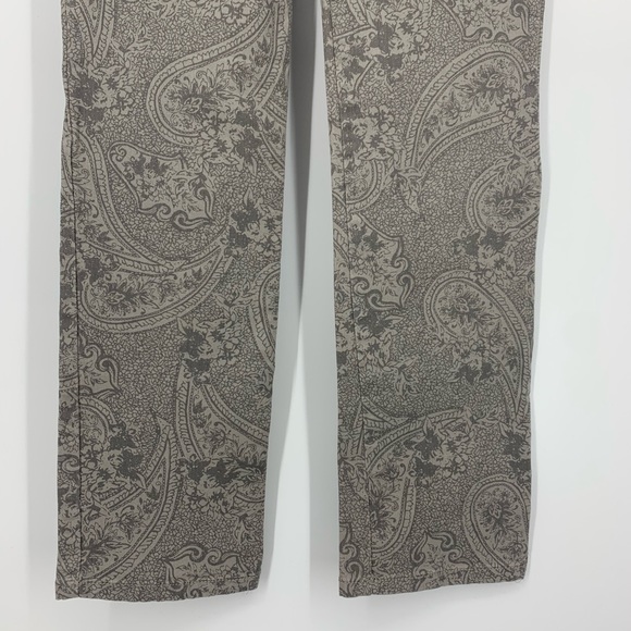Charter Club Pants Classic Straight Paisley Grey - Picture 2 of 11